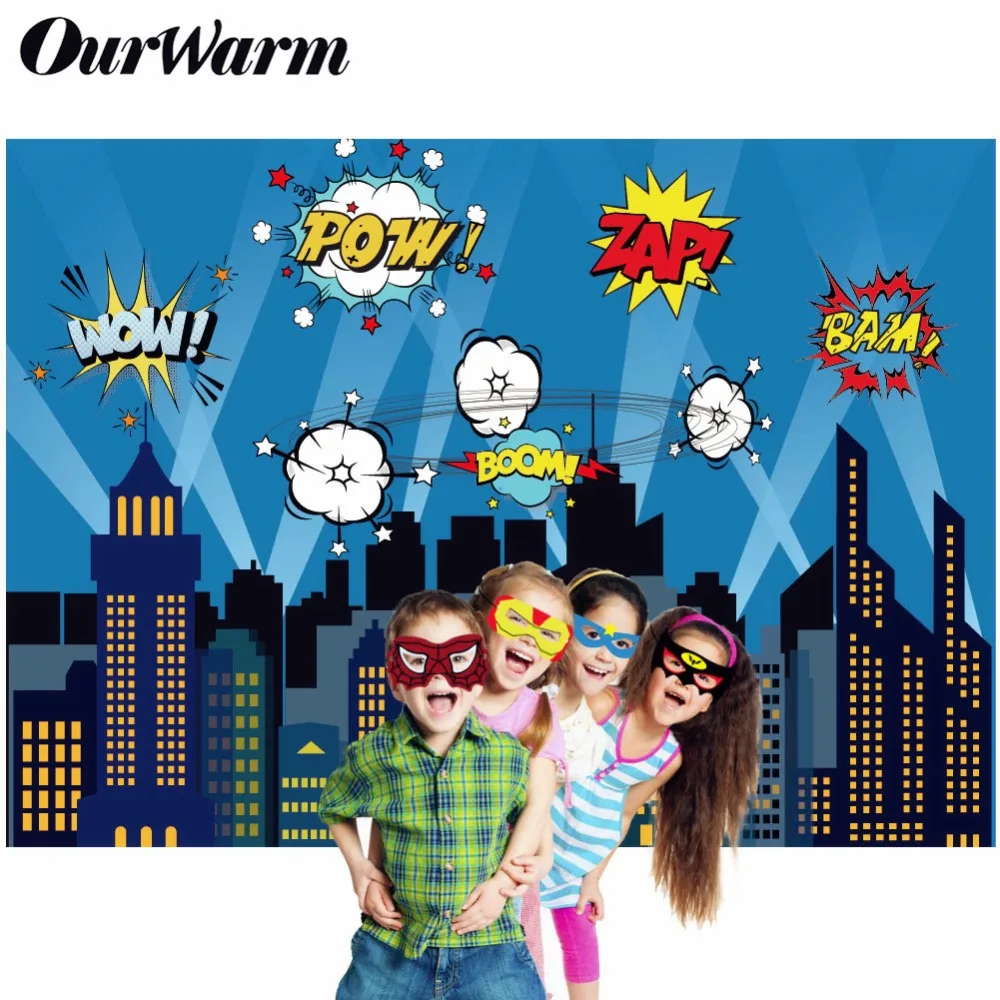 OurWarm Superhero Party Photography Backdrop Birthday Party Wall background With Mask Gifts For Kids Birthday Party Decoration
OurWarm Superhero Party Photography Backdrop Birthday Party Wall background With Mask Gifts For Kids Birthday Party Decoration