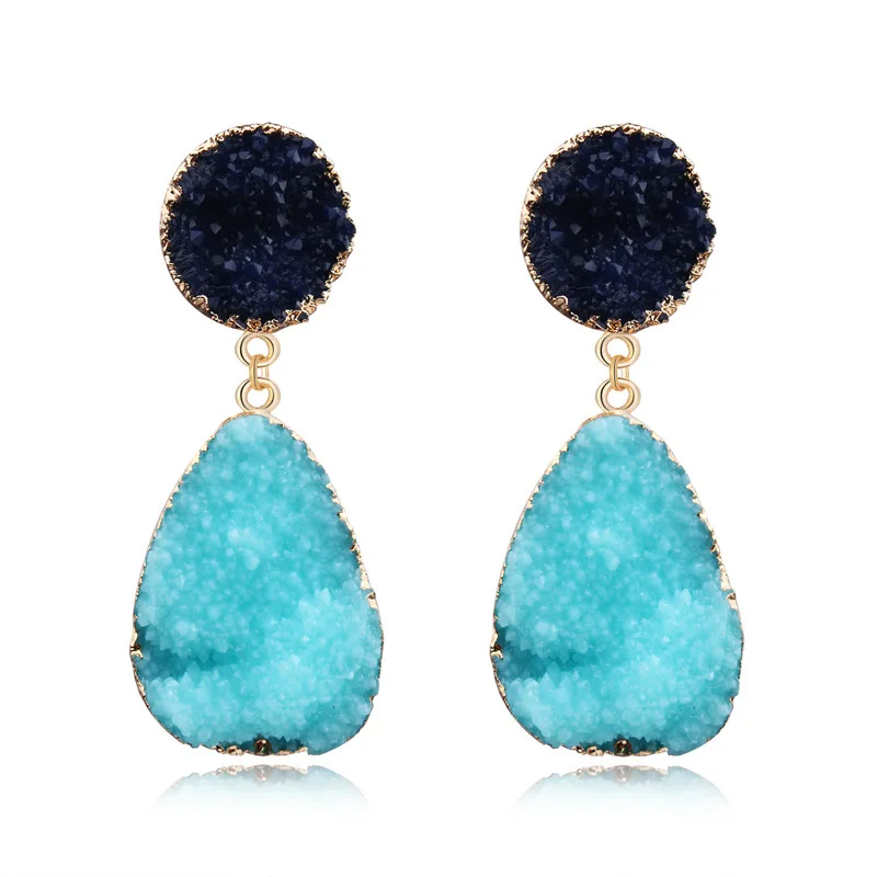 1Pair Fashion Resin Stone Water Earrings For Women Beautiful Gold Color Resin earrings Jewelry pendientes mujer moda
1Pair Fashion Resin Stone Water Earrings For Women Beautiful Gold Color Resin earrings Jewelry pendientes mujer moda