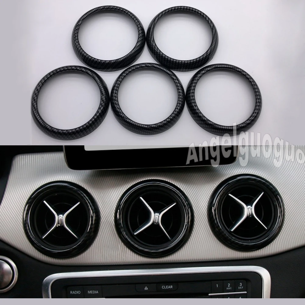Angelguoguo Air outlet sticker/Instrument panel Air outlet decoration outside ring for Mercedes Benz GLA class/CLA Class
Angelguoguo Air outlet sticker/Instrument panel Air outlet decoration outside ring for Mercedes Benz GLA class/CLA Class