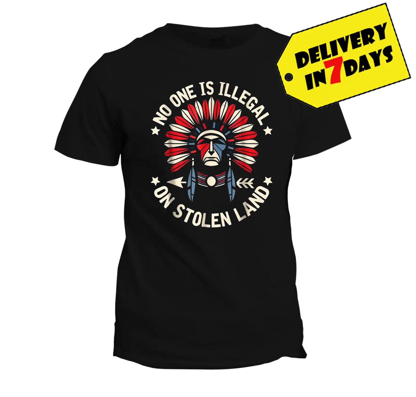 Anti Trump No One Is Illegal On Stolen Land Indigenous Immigrant Full Size Shirt Cartoon t shirt men Unisex New Fashion
Anti Trump No One Is Illegal On Stolen Land Indigenous Immigrant Full Size Shirt Cartoon t shirt men Unisex New Fashion