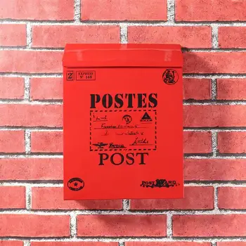 Countryside Mailbox Small Suggestion Box Iron Sheet Mailbox Vintage Ballot Box with Lock (Red)
Countryside Mailbox Small Suggestion Box Iron Sheet Mailbox Vintage Ballot Box with Lock (Red)