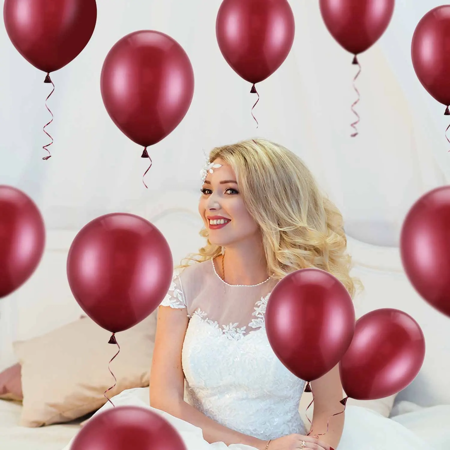 METABLE 100 Pack 12 Inch Latex Party Balloons Burgundy Wine Red Balloons Solid Metallic Balloons Great for Weddings, Birthday
METABLE 100 Pack 12 Inch Latex Party Balloons Burgundy Wine Red Balloons Solid Metallic Balloons Great for Weddings, Birthday