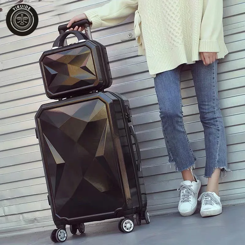 2PC/SET Lovely 14" Cosmetic bag Diamond face 20/24/26/28 inch girl students trolley case Travel luggage woman rolling suitcase
2PC/SET Lovely 14" Cosmetic bag Diamond face 20/24/26/28 inch girl students trolley case Travel luggage woman rolling suitcase