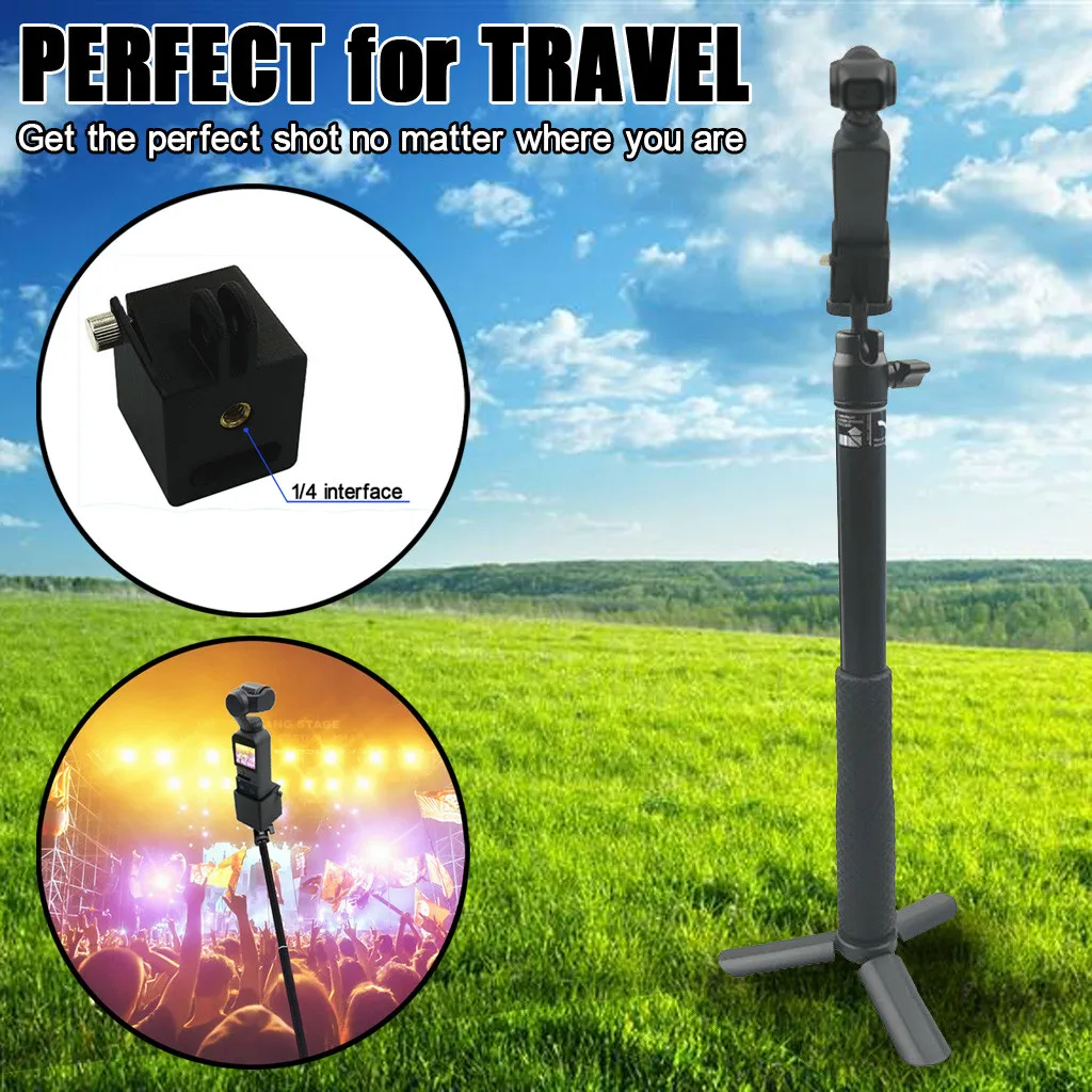 Extension Rod Selfie Stick Tripod With 1/4 Screw Adapter For DJI Osmo Pocket New Arrival fashion
Extension Rod Selfie Stick Tripod With 1/4 Screw Adapter For DJI Osmo Pocket New Arrival fashion