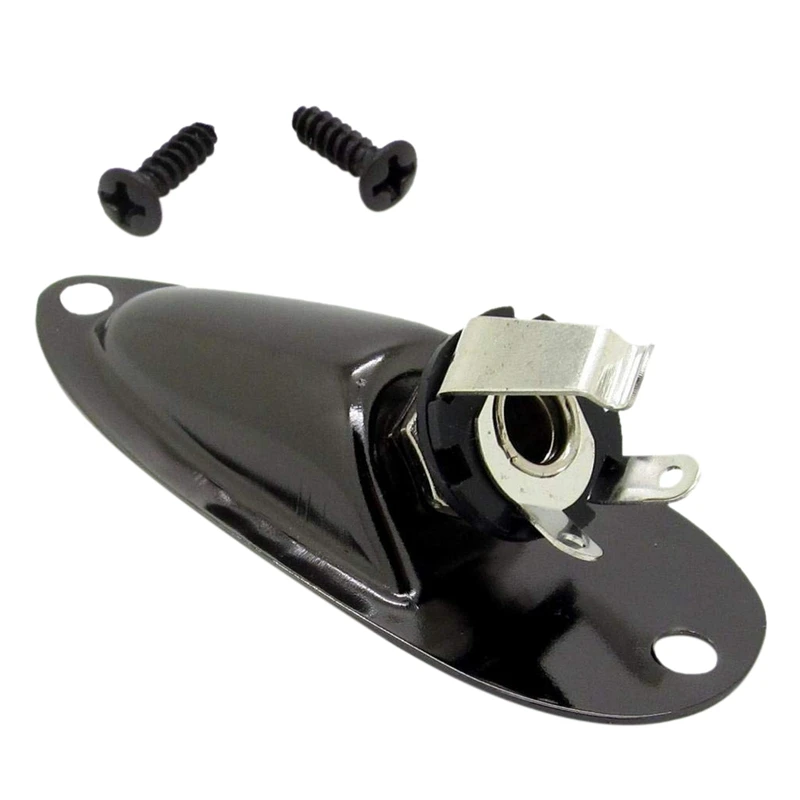Black Boat Style 1/4inch Guitar Pickup Output Input Jack Plug Socket For Fd Strat Guitar
Black Boat Style 1/4inch Guitar Pickup Output Input Jack Plug Socket For Fd Strat Guitar