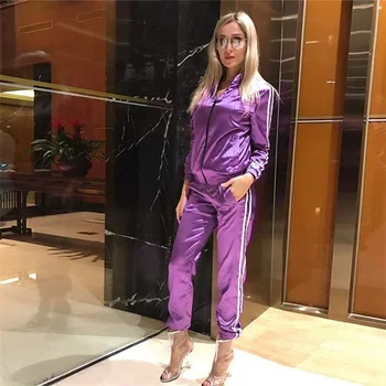 MCCKLE Women Spring Tracksuit 2 Pieces Set 2020 Female Fashion Clothes Lady Satin Side Stripe Sweatshirt Long Pants Sports Suits
MCCKLE Women Spring Tracksuit 2 Pieces Set 2020 Female Fashion Clothes Lady Satin Side Stripe Sweatshirt Long Pants Sports Suits