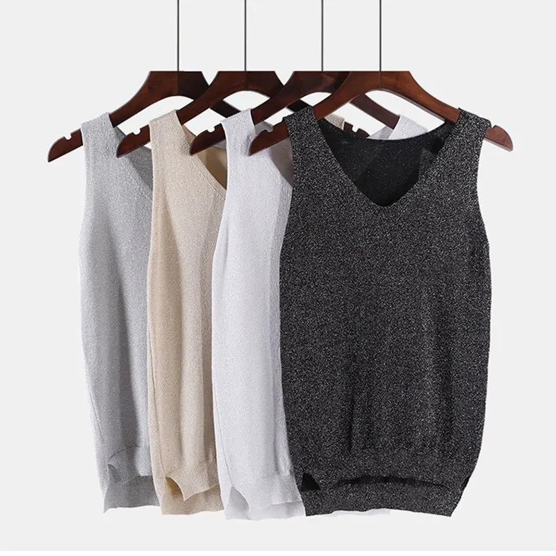 ONLYSVTER Lurex Women Tank Top 2019 Spring Summer Sexy Camis Club Camisole Shinning Sleeveless Halter Top Ladies Shirt
ONLYSVTER Lurex Women Tank Top 2019 Spring Summer Sexy Camis Club Camisole Shinning Sleeveless Halter Top Ladies Shirt