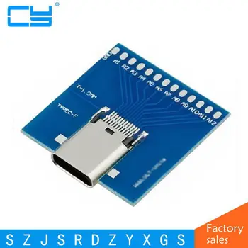 Standard USB-C USB 3.1 Type C Female Soldering Test Socket PCBA Board Adapter 10Gbps Type-C Welding testing PCB Full 24 pin
Standard USB-C USB 3.1 Type C Female Soldering Test Socket PCBA Board Adapter 10Gbps Type-C Welding testing PCB Full 24 pin