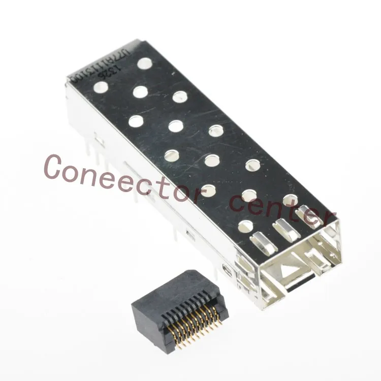 SFP Connector 20PIN surface Mount SMD 1367073-1 Original SFP Cage Assembly Press
SFP Connector 20PIN surface Mount SMD 1367073-1 Original SFP Cage Assembly Press