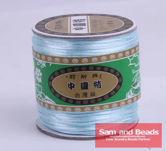 Free Shipping 165yardsx1.5mm Nylon Chinese Knot Macrame Cords Rattail Braided Bracelet cord Lt Blue NCK07
Free Shipping 165yardsx1.5mm Nylon Chinese Knot Macrame Cords Rattail Braided Bracelet cord Lt Blue NCK07