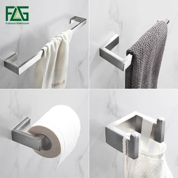 FLG 304 Stainless Steel Brushed Nickel Wall Mount Bath Hardware Sets Towel Bar Robe hook Paper Holder Bathroom Accessories Set
FLG 304 Stainless Steel Brushed Nickel Wall Mount Bath Hardware Sets Towel Bar Robe hook Paper Holder Bathroom Accessories Set