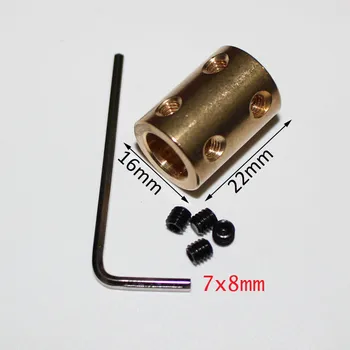 4sets OD16L22 7*8mm rigid coupler 7mm to 8mm stepper motor flexible coupling parts connector for model cars ships boats ect
4sets OD16L22 7*8mm rigid coupler 7mm to 8mm stepper motor flexible coupling parts connector for model cars ships boats ect