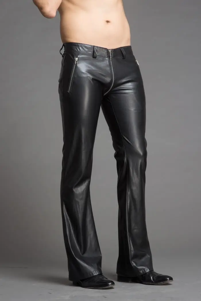 2019 Fashion original hair stylist New men's clothing trumpet leather pants zipper leather pants men's leather trousers
2019 Fashion original hair stylist New men's clothing trumpet leather pants zipper leather pants men's leather trousers