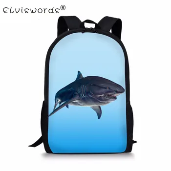 ELVISWORDS Shark Pattern Children Backpack For Girls Boys Schoolbags Orthopedic Teenagers Kid Back packs School Bag Mochila
ELVISWORDS Shark Pattern Children Backpack For Girls Boys Schoolbags Orthopedic Teenagers Kid Back packs School Bag Mochila