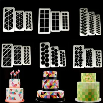 3pcs Square Geometric Cutters Fondant Cookie Cutter Geometry Cake Mold Fondant Mold Cake Decorating Tools Baking 6 Designs
3pcs Square Geometric Cutters Fondant Cookie Cutter Geometry Cake Mold Fondant Mold Cake Decorating Tools Baking 6 Designs