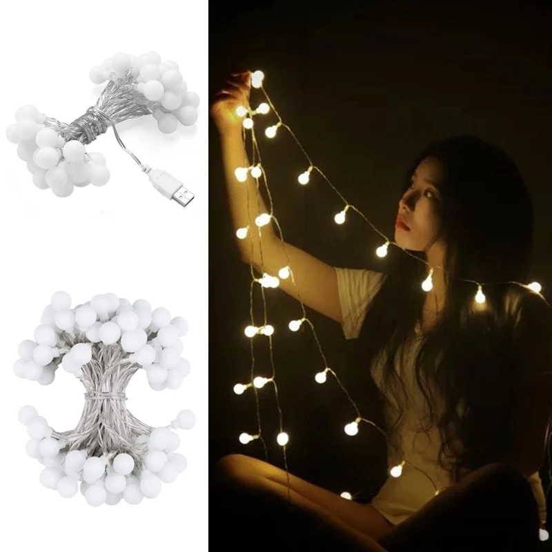 USB Powered Globe String Lights Ball String Fairy Lighting Decorative Light for Party Birthday and Bedroom Decoration
USB Powered Globe String Lights Ball String Fairy Lighting Decorative Light for Party Birthday and Bedroom Decoration