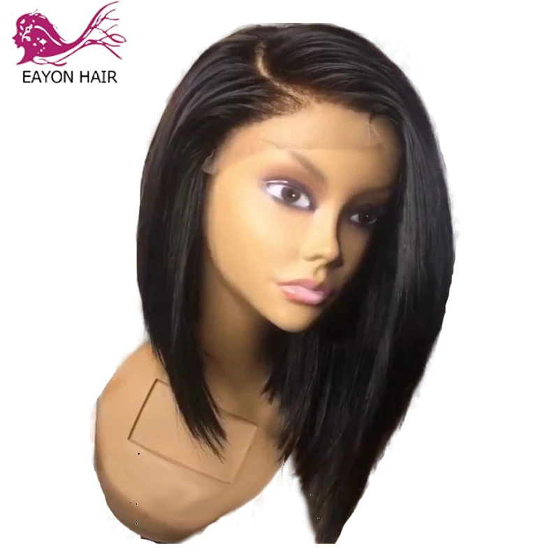 EAYON Short Bob Glueless Full Lace Human Hair Wigs With Baby Hair Brazilian Remy Hair Side Part Straight Full Lace Wig 130%
EAYON Short Bob Glueless Full Lace Human Hair Wigs With Baby Hair Brazilian Remy Hair Side Part Straight Full Lace Wig 130%