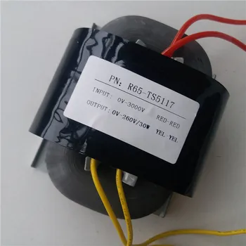 260V 0.11A high voltage transformer R Core R65 custom transformer 3000V input 30VA with copper shield for power supply
260V 0.11A high voltage transformer R Core R65 custom transformer 3000V input 30VA with copper shield for power supply