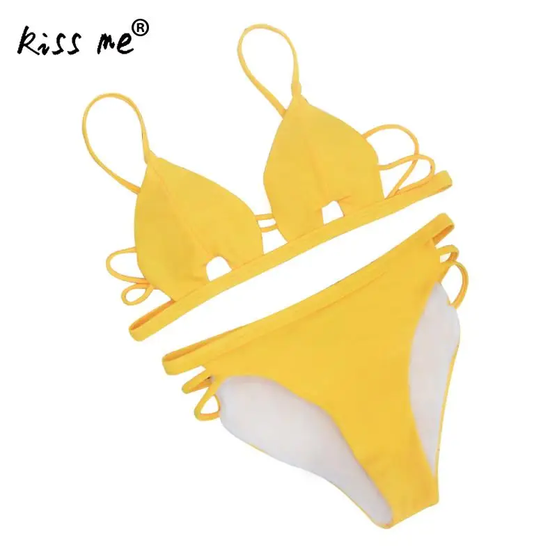Solid Swimming Suit Triangle Bikini Set High Cut Hollow Swimwear Sexy Beach Bodysuit String Bathing Suit Women Beach Thong
Solid Swimming Suit Triangle Bikini Set High Cut Hollow Swimwear Sexy Beach Bodysuit String Bathing Suit Women Beach Thong