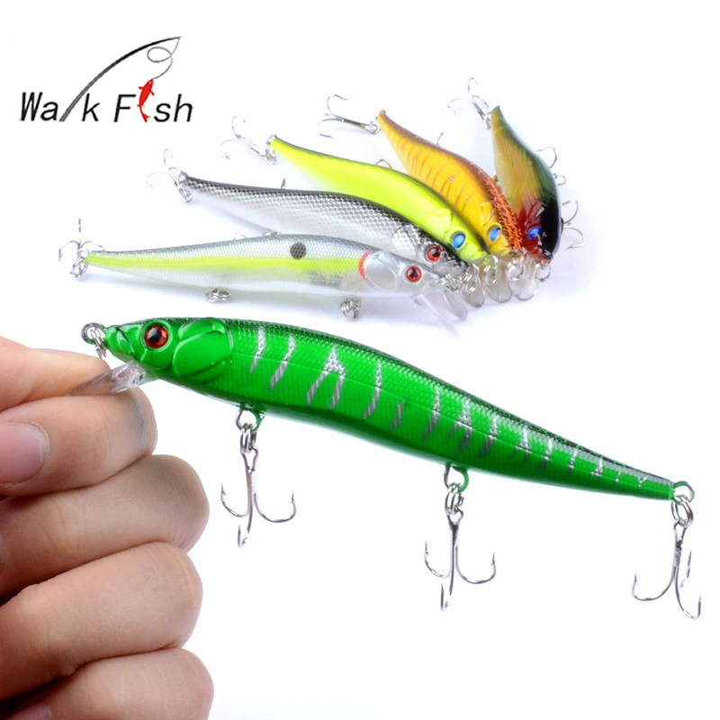 WALK FISH 1Pcs New Design Fishing lures 13.7g 11.5cm Minnow Crankbait 6 Color Available Hard Bait Fishing Tackle Sinking 6#Hook
WALK FISH 1Pcs New Design Fishing lures 13.7g 11.5cm Minnow Crankbait 6 Color Available Hard Bait Fishing Tackle Sinking 6#Hook