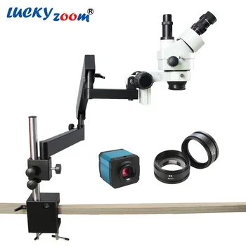 Luckyzoom 7X-90X Articulating Arm Zoom Stereo Microscope 14MP USB HDMI Digital Industry Camera SZM2.0X Objective Auxillary Lens
Luckyzoom 7X-90X Articulating Arm Zoom Stereo Microscope 14MP USB HDMI Digital Industry Camera SZM2.0X Objective Auxillary Lens