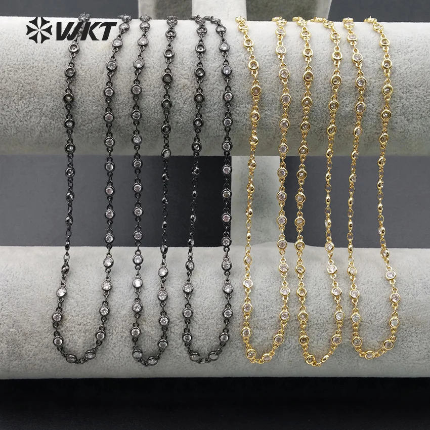 WT-N952 Beautiful Brass Chain High Quality Electroplate CZ Micro Pave Brass Necklace Women Brass Necklace
WT-N952 Beautiful Brass Chain High Quality Electroplate CZ Micro Pave Brass Necklace Women Brass Necklace