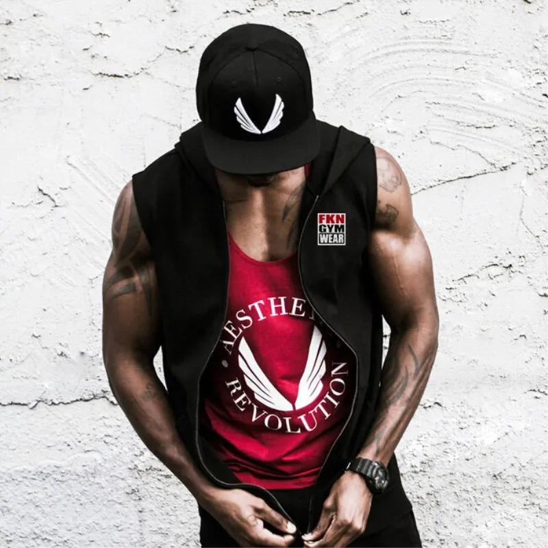 Brand Clothing Fitness hooded Tank Top Men Stringer Golds Bodybuilding Muscle Shirt Workout Vest gyms Undershirt
Brand Clothing Fitness hooded Tank Top Men Stringer Golds Bodybuilding Muscle Shirt Workout Vest gyms Undershirt
