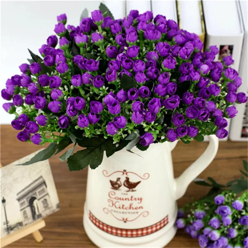 36 Head/bouquet Mini Silk Rose Bud Artificial Rose Flowers Bouquet DIY Fake Simulation Flower Leaf Home Decor Bridal Bouquet
36 Head/bouquet Mini Silk Rose Bud Artificial Rose Flowers Bouquet DIY Fake Simulation Flower Leaf Home Decor Bridal Bouquet