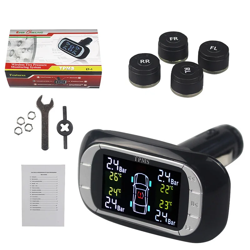 Zolizda TPMS Tire Pressure Smart Car TP620 Monitoring System Wireless Real Time Digital Display Alarm Systems
Zolizda TPMS Tire Pressure Smart Car TP620 Monitoring System Wireless Real Time Digital Display Alarm Systems