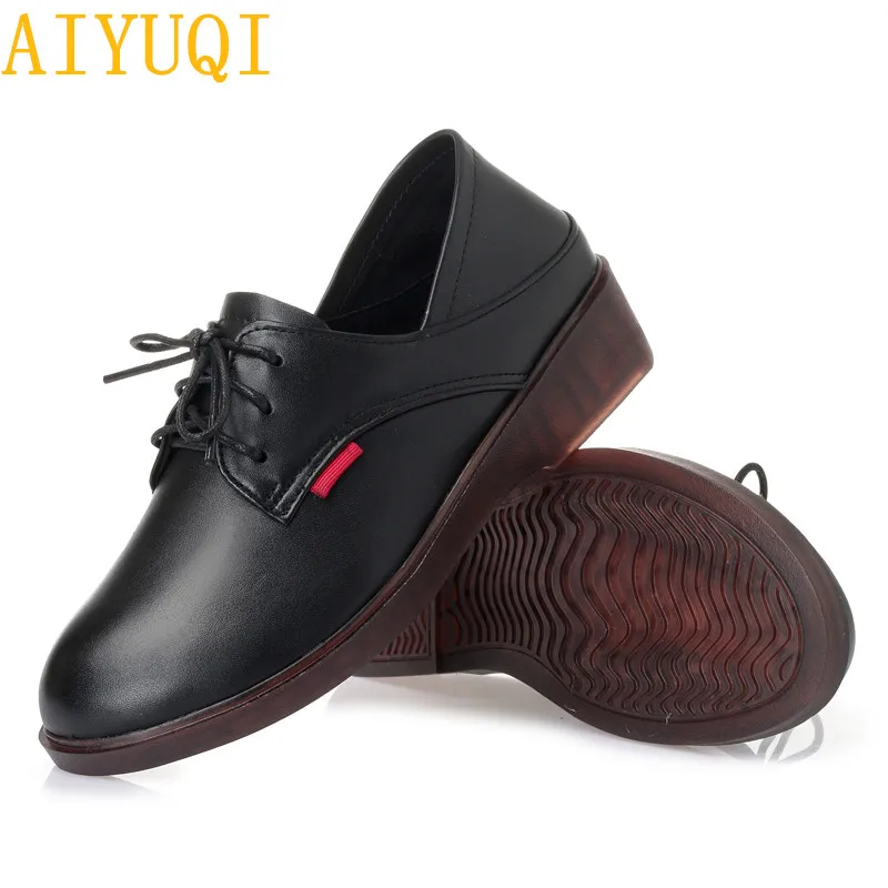 AIYUQI Genuine Leather Women shoe 2019 spring natural cowhide women single shoes rubber bottom non-slip lace casual women shoes
AIYUQI Genuine Leather Women shoe 2019 spring natural cowhide women single shoes rubber bottom non-slip lace casual women shoes