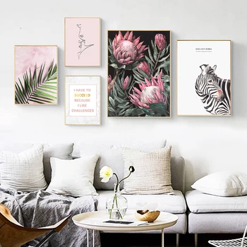 Nordic Fresh Pink Floral Creative English Zebra Leaf Canvas Painting Art Abstract Print Poster Picture Wall Home Decoration
Nordic Fresh Pink Floral Creative English Zebra Leaf Canvas Painting Art Abstract Print Poster Picture Wall Home Decoration