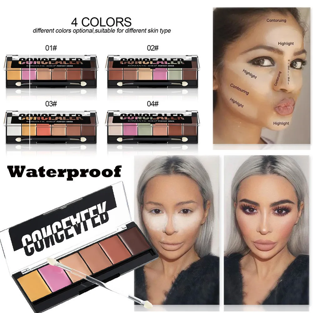 High Quality 6 Colors Face Makeup Concealer Contour Palette with Spongy Rod Multi-Function Oblique Head Powder Brush
High Quality 6 Colors Face Makeup Concealer Contour Palette with Spongy Rod Multi-Function Oblique Head Powder Brush