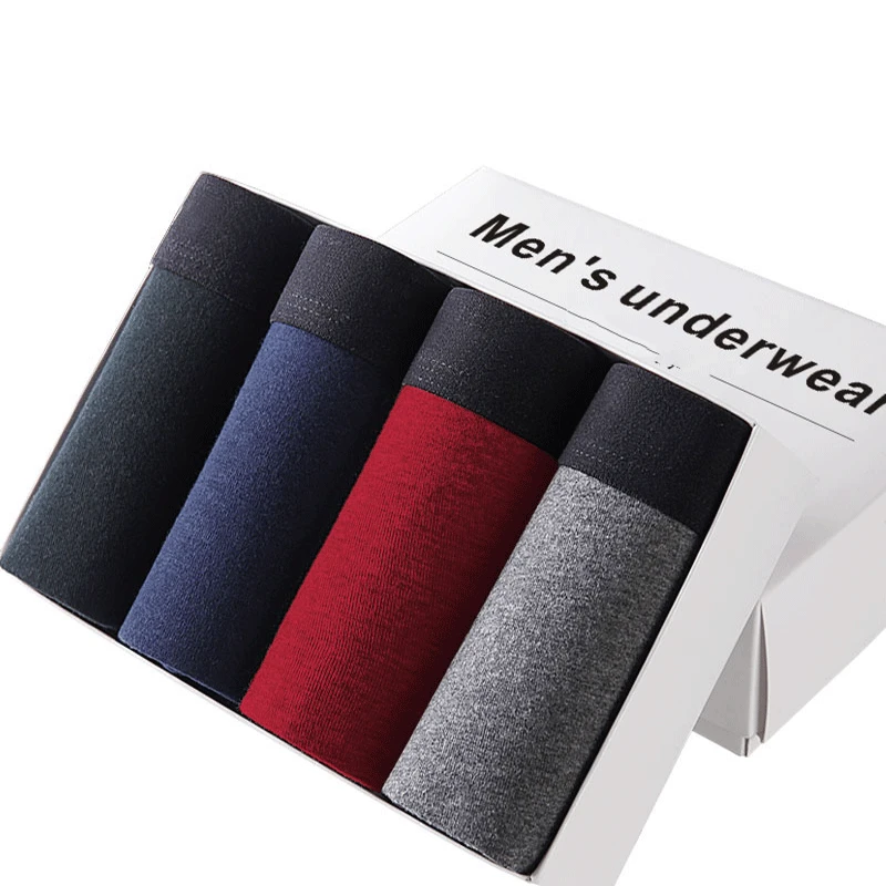Shorts Mens 4Pcs\lot Underwear Soft Boxers Cotton Boxer Men Solid Boxer Shorts Plus Size Boxers Mens Underwear Lot
Shorts Mens 4Pcs\lot Underwear Soft Boxers Cotton Boxer Men Solid Boxer Shorts Plus Size Boxers Mens Underwear Lot