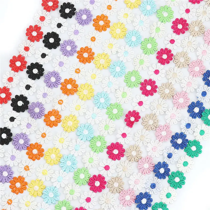 Polyester Lace Trim Double Colored Daisy Flower Children Women Wedding Dress Garment DIY Sewing Supply 25mm(1") about 1.8m 2PCs
Polyester Lace Trim Double Colored Daisy Flower Children Women Wedding Dress Garment DIY Sewing Supply 25mm(1") about 1.8m 2PCs