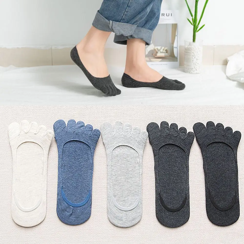 1Pair Solid Color Socks Summer Men Five-Finger Invisible Cotton Boat Toe Short Ankle Spring Girl Simple Female
1Pair Solid Color Socks Summer Men Five-Finger Invisible Cotton Boat Toe Short Ankle Spring Girl Simple Female