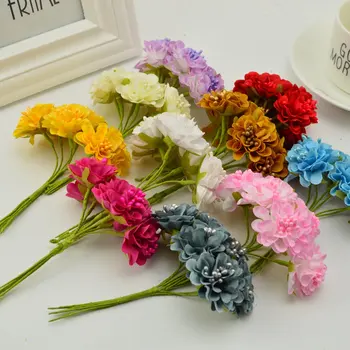 18 pcs Stamen Silk Daisy Bouquet Artificial Flowers For Wedding Decoration Scrapbooking DIY Decorative Garland Artificial Flower 
18 pcs Stamen Silk Daisy Bouquet Artificial Flowers For Wedding Decoration Scrapbooking DIY Decorative Garland Artificial Flower