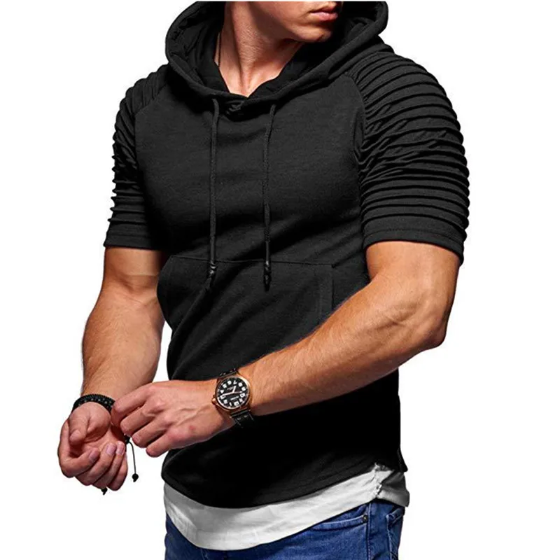 2019 New Men Short sleeve Hoodies sweatshirt gyms Fitness Bodybuilding Hoodie pullover Male Fashion Casual Sportswear clothing
2019 New Men Short sleeve Hoodies sweatshirt gyms Fitness Bodybuilding Hoodie pullover Male Fashion Casual Sportswear clothing