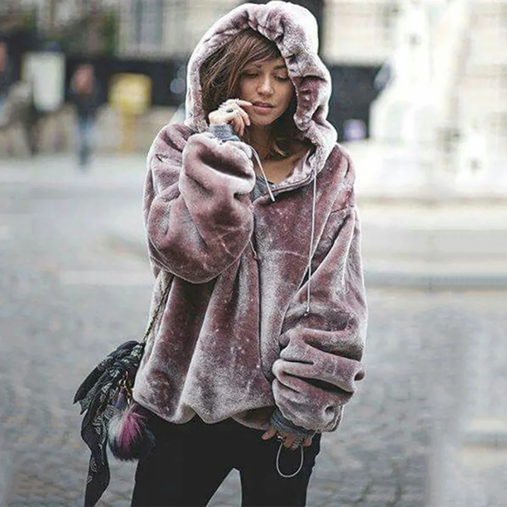 Women Soft Fluffy Jacket Autumn Winter Warm Fleece Pullover Coat Casual Long Sleeve Hoodie Sweatshirt Outwear Oversize Coat #713
Women Soft Fluffy Jacket Autumn Winter Warm Fleece Pullover Coat Casual Long Sleeve Hoodie Sweatshirt Outwear Oversize Coat #713