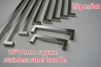 25pcs/lot 10*10mm Square door handle Stainless Steel Kitchen Door Cabinet Handle Pull Knob 2"~19.3''
25pcs/lot 10*10mm Square door handle Stainless Steel Kitchen Door Cabinet Handle Pull Knob 2"~19.3''