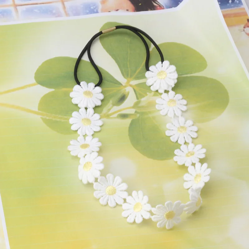 New Fashion Flower Headband Girls Elastic Hair Band Women Hair Accessories White Daisy Rims Headwear Chain Floral Hair Head Band
New Fashion Flower Headband Girls Elastic Hair Band Women Hair Accessories White Daisy Rims Headwear Chain Floral Hair Head Band