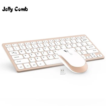 Jelly Comb 2.4G Wireless Keyboard Mouse Combo Ultra Slim Portable Keyboard Mice Set for PC Desktop Notebook Laptop Russian
Jelly Comb 2.4G Wireless Keyboard Mouse Combo Ultra Slim Portable Keyboard Mice Set for PC Desktop Notebook Laptop Russian