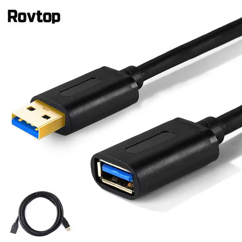 Rovtop USB Extension Cable USB 3.0 Cable For Smart TV PS4 One SSD USB3.0 2.0 to Extender Data Cord Mini USB Extension Cable
Rovtop USB Extension Cable USB 3.0 Cable For Smart TV PS4 One SSD USB3.0 2.0 to Extender Data Cord Mini USB Extension Cable