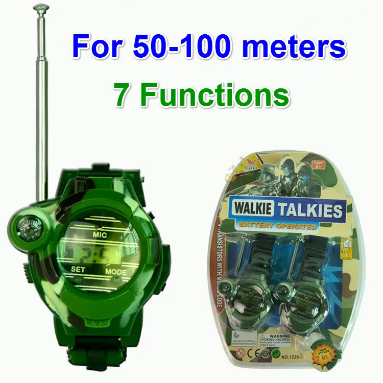 2PCS 7 In 1 Walkie Talkie Watch Children Electric Toys Kids Mini Walkie Talkie Radio Toy Interphone Kids Interactive Toys TY50
2PCS 7 In 1 Walkie Talkie Watch Children Electric Toys Kids Mini Walkie Talkie Radio Toy Interphone Kids Interactive Toys TY50
