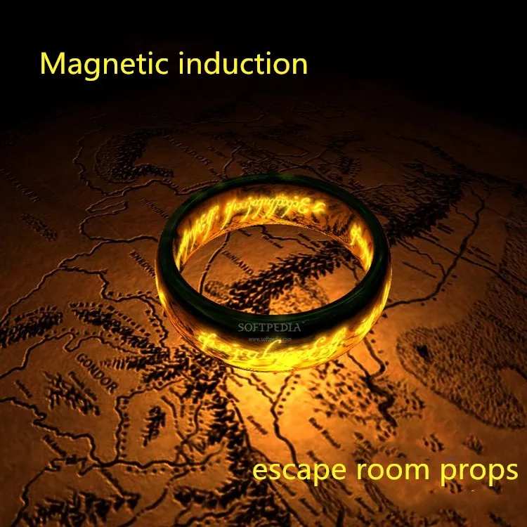 One magic ring props one magnetic sensor to open lock lights Takagism game Real life escape room game prop
One magic ring props one magnetic sensor to open lock lights Takagism game Real life escape room game prop
