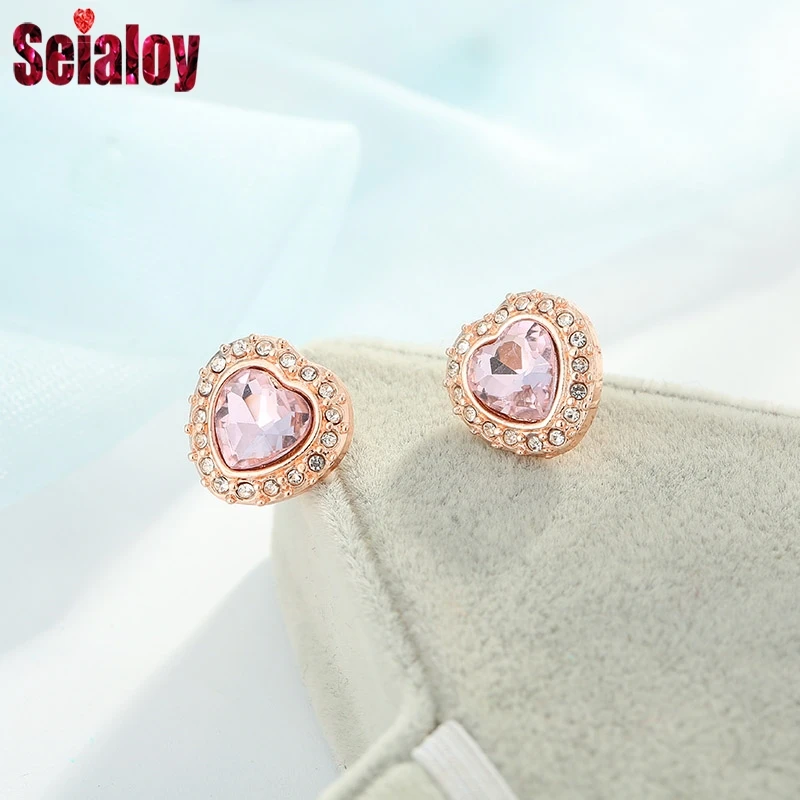 SEIALOY Fashion Rose Gold Purple Zircon Earrings For Women Charm Brands Cute Stud Earrings Jewelry Gifts Fit Girls Girlfriend
SEIALOY Fashion Rose Gold Purple Zircon Earrings For Women Charm Brands Cute Stud Earrings Jewelry Gifts Fit Girls Girlfriend