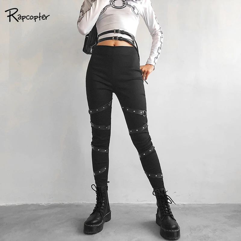Rapcopter Women Skinny Elastic Waist Full Length Pants Streetwear Black Soild High Waist Pencil Pants Female River Casual Pant
Rapcopter Women Skinny Elastic Waist Full Length Pants Streetwear Black Soild High Waist Pencil Pants Female River Casual Pant