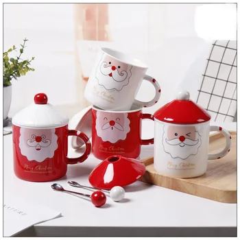 1PCS Christmas Santa Claus Ceramic Coffee Mugs With Lid Spoon Children Girl Boy Cute Creative Mug Gifts
1PCS Christmas Santa Claus Ceramic Coffee Mugs With Lid Spoon Children Girl Boy Cute Creative Mug Gifts