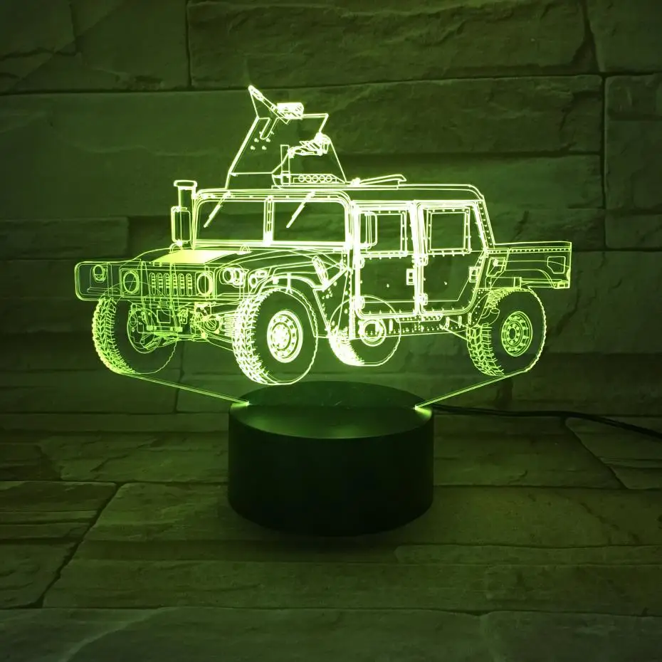Led Night Light Armoured Fighting Vehicle 3d Illusion Lampara Nightlight Visual Decoration Children Kids Gift Night Lamp AFV Car
Led Night Light Armoured Fighting Vehicle 3d Illusion Lampara Nightlight Visual Decoration Children Kids Gift Night Lamp AFV Car