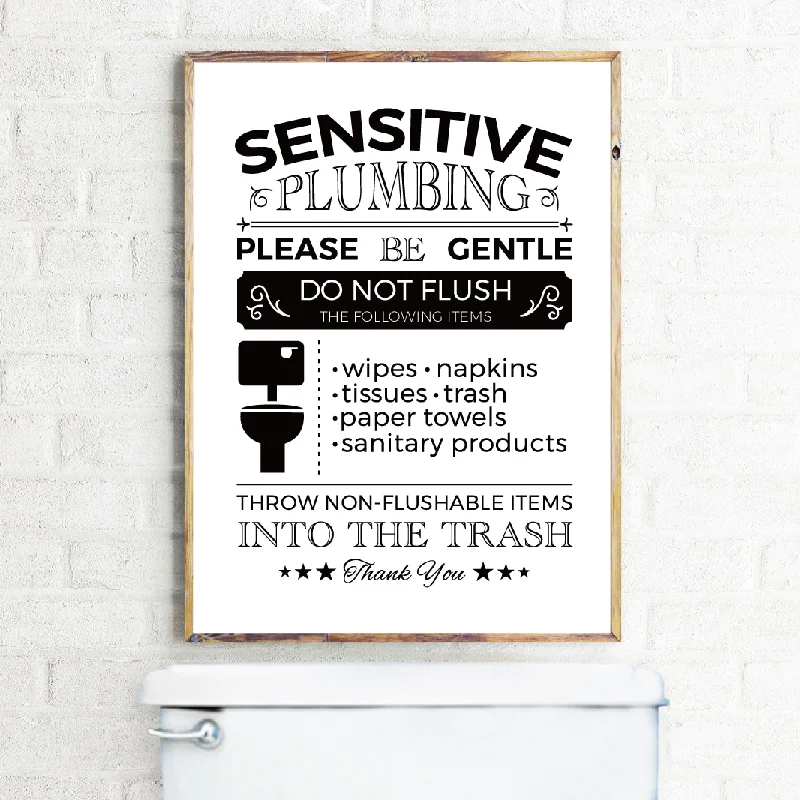 Flush Toilet Sign Print Septic System Sign Sensitive Plumbing Do Not Flush Sign Toilet Sign Restroom Septic Tank Canvas Painting
Flush Toilet Sign Print Septic System Sign Sensitive Plumbing Do Not Flush Sign Toilet Sign Restroom Septic Tank Canvas Painting