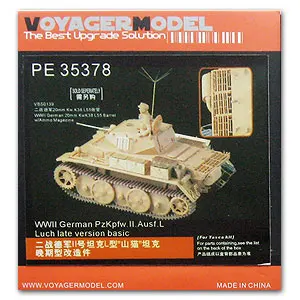 Модель Вояджера KNL HOBBY PE35378 № 2, Легкий разведывательный танкер, летучие мыши, обновленные etch элементы после использования (TASCA)
Модель Вояджера KNL HOBBY PE35378 № 2, Легкий разведывательный танкер, летучие мыши, обновленные etch элементы после использования (TASCA)